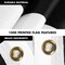 G128 Combo Pack: Flag Pole 6 FT White Tangle Free & USA America Black and White Flag 3x5 FT Brass Grommets Printed Polyester (Flag Included) Aluminum Flag Pole